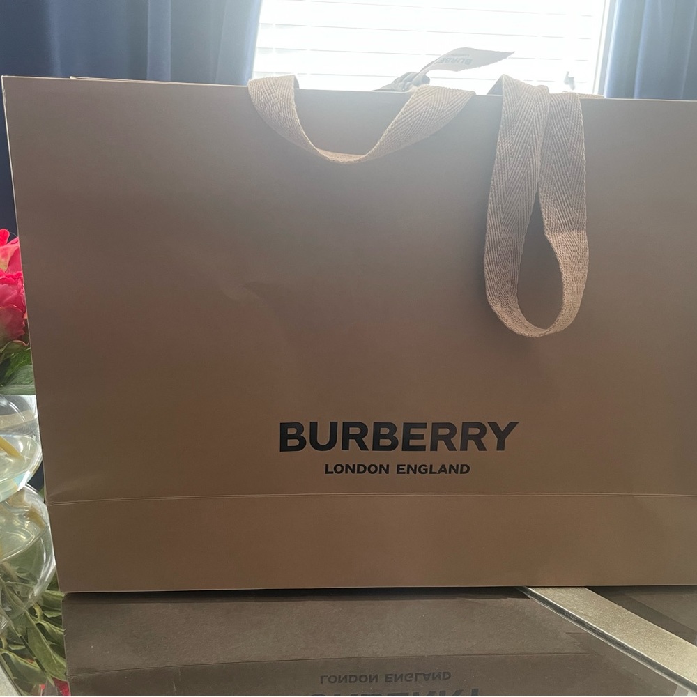 Burberry Kraft Center Tie Bag